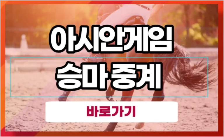 항저우 아시안게임 승마 중계 대한민국 한국 실시간 생중계 마장마술 경마 점핑 경기